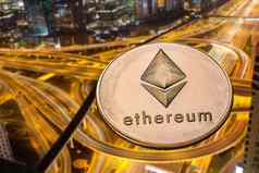 ethereum摩天大楼未来主义的聪明的城市加密库尔