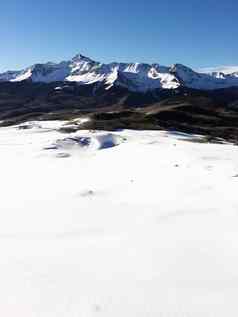 雪科罗拉多州山景观