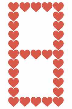 红色的心设计白色背景爱心情人节一天文章印刷插图目的背景网站企业演讲产品促销活动