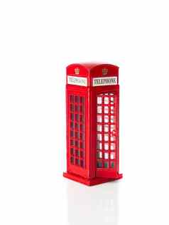 伦敦记忆红色的电话展位