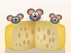有趣的鼠标奶酪