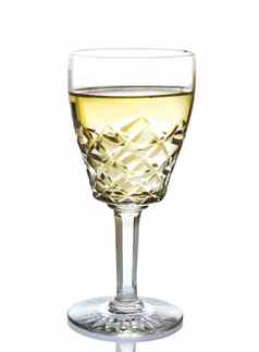 酒玻璃水晶白色酒白色背景