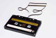 音乐请注意标志盒式磁带磁带白色背景电影塑造