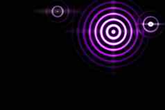 摘要光背景紫色的声音波振荡圆环