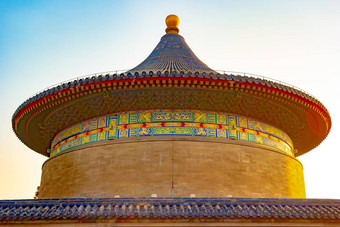 寺庙天堂公园风景中国人文本建筑意义祈祷大厅寺庙位于北京中国