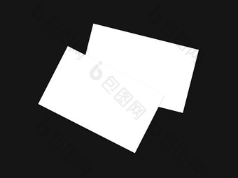 空白白色业务卡模板模型演讲