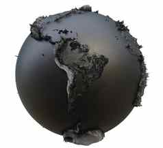 摘要黑色的地球全球连续挤压位移