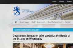 芬兰政府网络页面