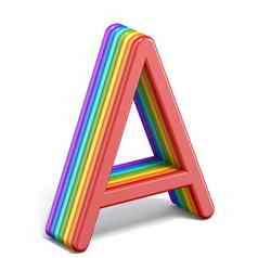 彩虹字体。信