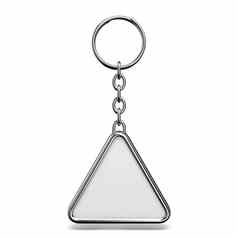 空白金属小装饰品环关键三角形形状