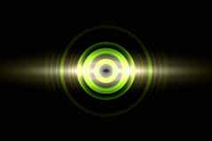 声音波振荡绿色光圆自旋摘要背景