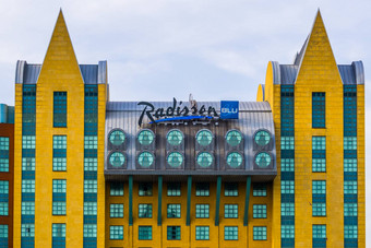 雷迪森的客人亚丝翠娜酒店标志董事会安特卫普城市受欢迎的世界宽酒店链安特卫普比利时4月