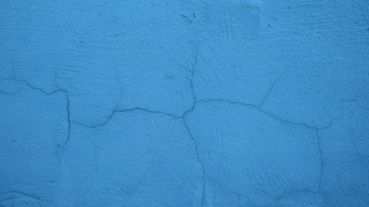 裂纹贴墙画蓝色的背景纹理特写镜头