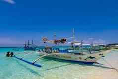 白色海滩长滩岛菲律宾