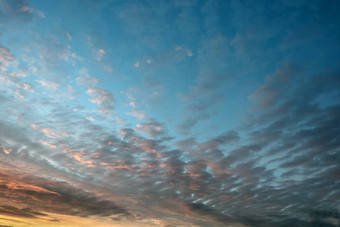 自然背景色彩斑斓的天空云时间日出日落