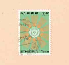 埃塞俄比亚约邮票印刷埃塞俄比亚显示辛博