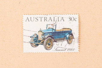 澳大利亚约邮票印刷澳大利亚显示车