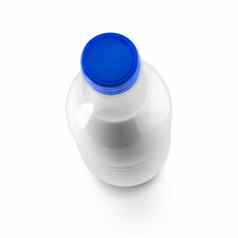 牛奶瓶孤立的白色背景