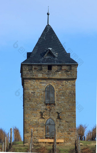 广场塔指出屋顶葡萄园一个老兄方图尔姆用spitzdach温伯格