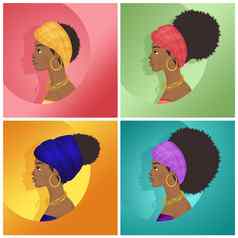 发型非洲女人