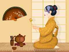 艺妓茶仪式仪式