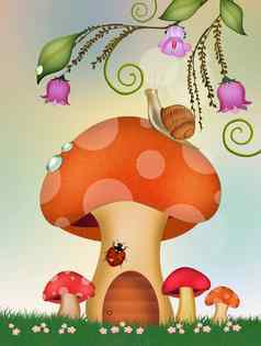 蜗牛蘑菇