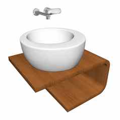 现代浴室水槽集陶瓷丙烯酸洗碗chro
