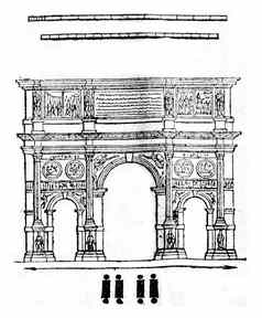 拱康斯坦丁罗马古董雕刻