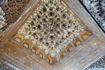 天花板Alhambra宫格拉纳达西班牙