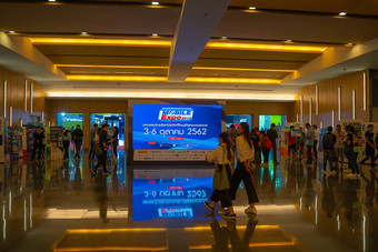 曼谷泰国10月入口泰国移动世博会移动电话贸易公平很多人买智能手机10月曼谷泰国