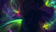 电脑生成的色彩斑斓的空间背景螺旋星云星星星系呈现