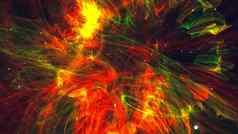 电脑生成的色彩斑斓的空间背景螺旋星云星星星系呈现