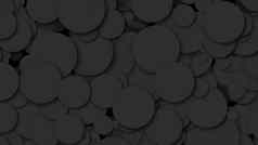 黑色的混乱的轮粒子电脑生成的摘要背景渲染背景