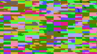 动态明亮的小苗。视频坏信号颜色显示渲染电脑生成的背景
