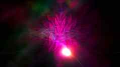辐射抽象光失真空间闪亮的效果电脑生成的背景渲染