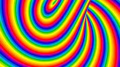 色彩斑斓的彩虹条纹背景卡通风格呈现电脑生成的背景