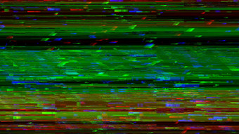 动态小苗。视频坏信号颜色显示渲染电脑生成的背景
