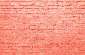 <strong>珊瑚粉</strong>红色的健美的砖墙<strong>背景</strong>纹理