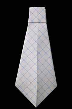 领带折叠折纸风格