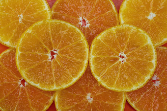 新鲜的切片多汁的<strong>橙色</strong>水果集<strong>橙色</strong>背景热带<strong>橙色</strong>水果纹理背景