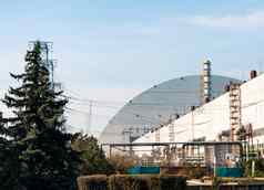 现代建筑圆顶核权力植物切尔诺贝利核事故乌克兰