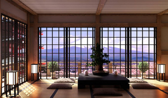 日本生活房间室内生活房间最小的设计好的