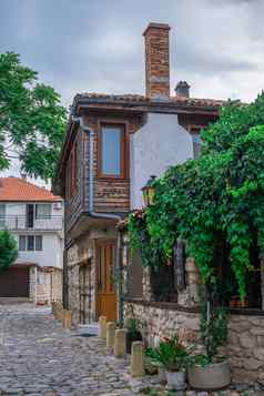 街道小镇纳塞巴尔保加利亚