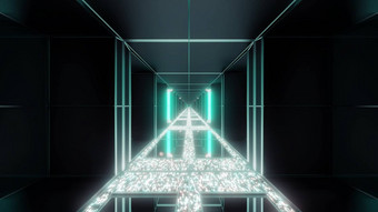 未来主义的科幻空间寺庙<strong>发光</strong>的<strong>钻石</strong>圣诞节纹理插图背景壁纸