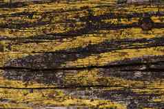 部分黄色的木栅栏黄色的油漆木