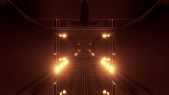 黑暗<strong>大气科幻</strong>小说隧道走廊发光的灯反光玻璃窗户插图背景壁纸图形艺术作品