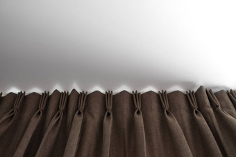棕色（的）窗帘铁路白色天花板窗帘室内装饰生活睡觉房间舒适的生活首页甜蜜的confy首页