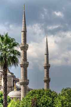尖塔清真寺不知索菲娅伊斯坦布尔火鸡