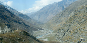 v型喜马拉雅山脉谷河绕组流联锁重叠刺激山脊v型谷扩展凹弯曲相反一边河岸