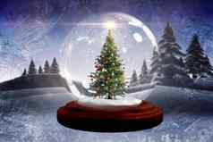 圣诞节树雪全球